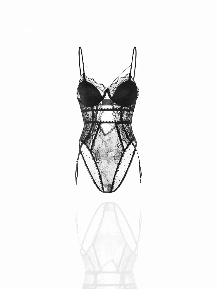 

Sexy Bla Original Design Women's Rer Nightgown Breathable with Chest Pad Gathered High-End Sensation Spring 2025