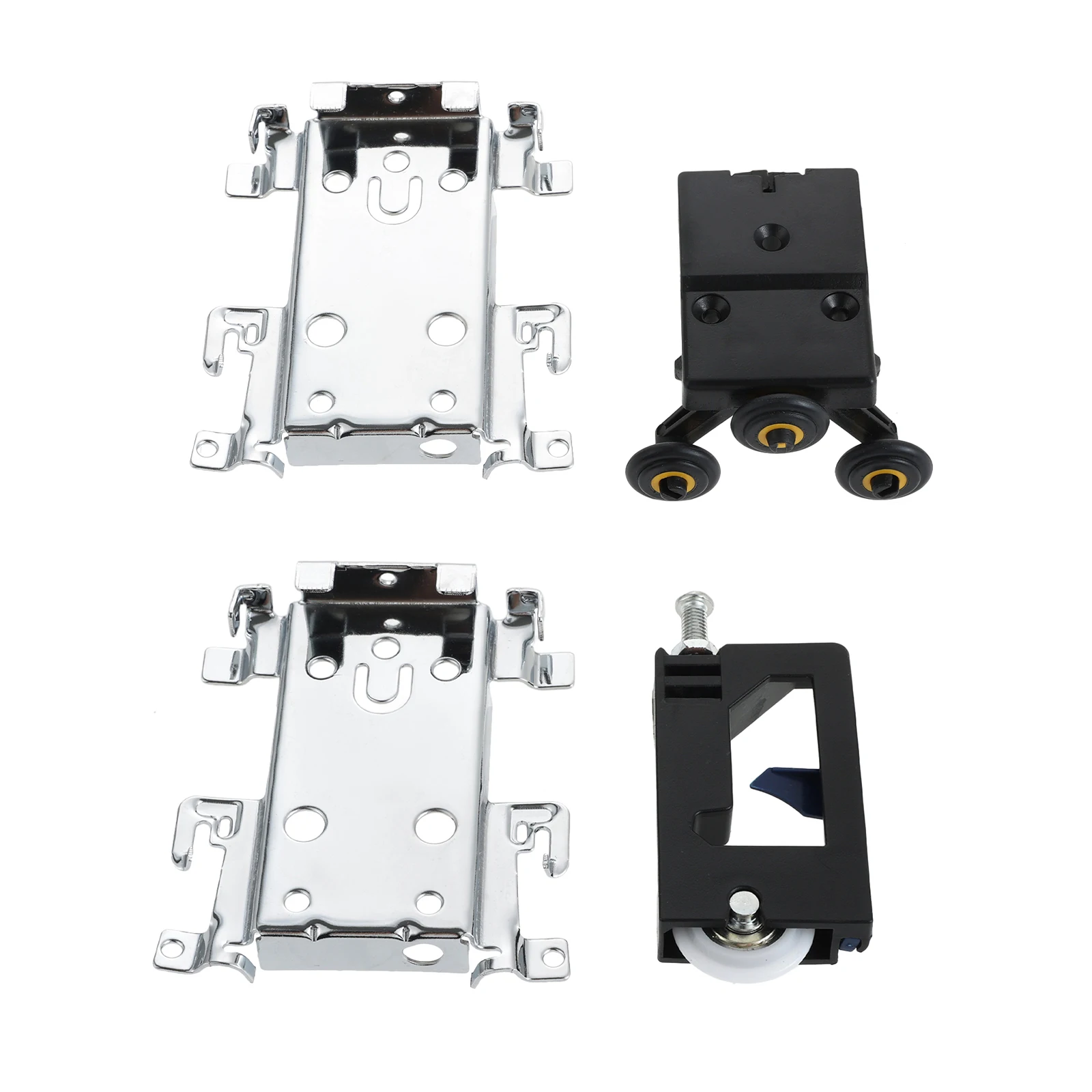 2pcs/set Upper and Lower Sliding Door Pulley Wheel Furniture Caster Wooden Door Roller Wardrobe Translation Sliding Door Pulley