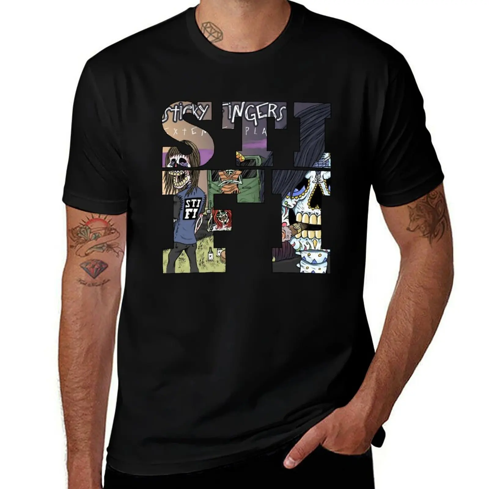 STICKY FINGERS T-Shirt t shirts for man graphic tees T-Shirt