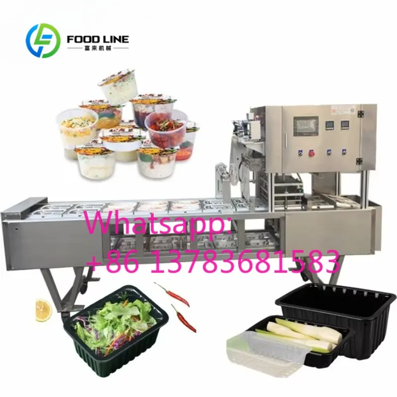 Factory Supply Cooked Food Tray Sealing Machine Plastic Food Container Disposable Aluminum Foil Bowl Sealer Customized