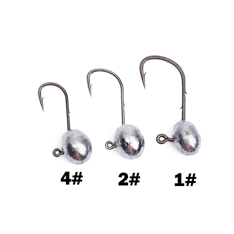 10pcs Mini Jig Head Hook Rockfish Exposed Lead Head Hook Barbed Hook Trout Soft Worm Lure Jig Fishing Hook Fishing Tackle image 6