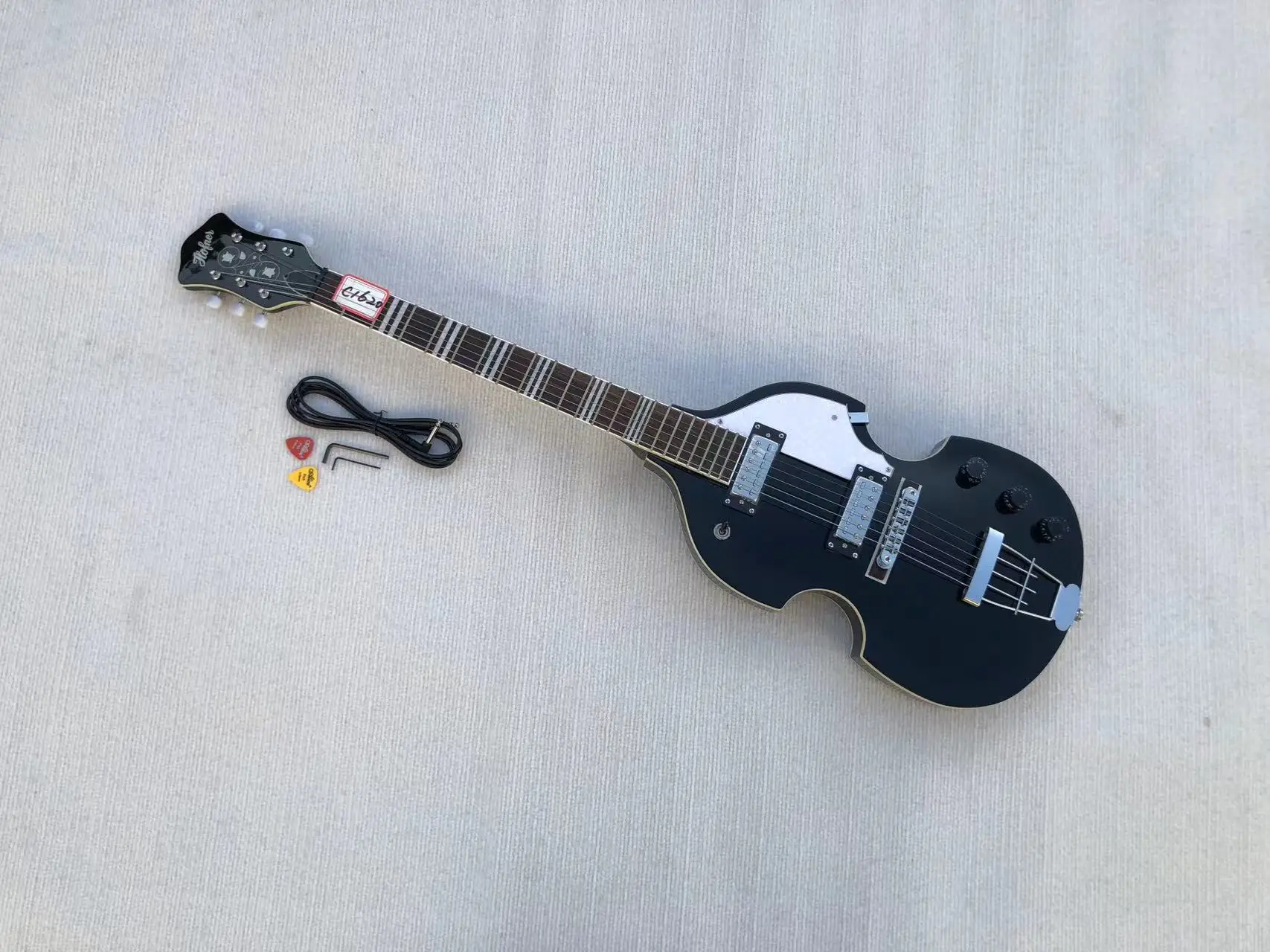 Transparent black Hofner HI-459-PE Ignition Violin 6 stringsGuitar Guitarra in Stock Discount Free Shipping