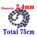 2.4mm rainbow bead