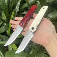 Bull bone handle, three steel outdoor folding knives, ball bearings, smooth opening and closing, EDC storage knife