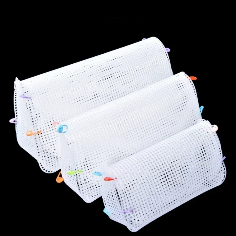 Plastic Mesh Cloth For Bag Making Latch Hook Bags Made Handcraft Bags Weaving Material Plastic Grid Hook DIY Accessories