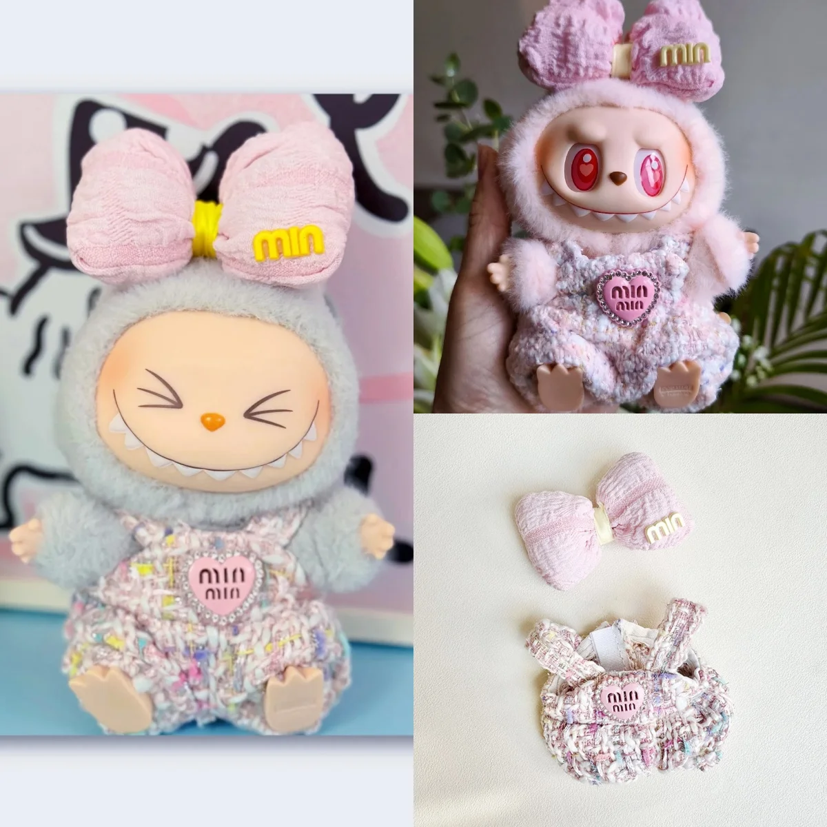 

Симпатичный наряд Labubu 17 см, серия Little Fragrance Pequeño Viento Fragante, юбка и комбинезон, комплект Ropa Labubu
