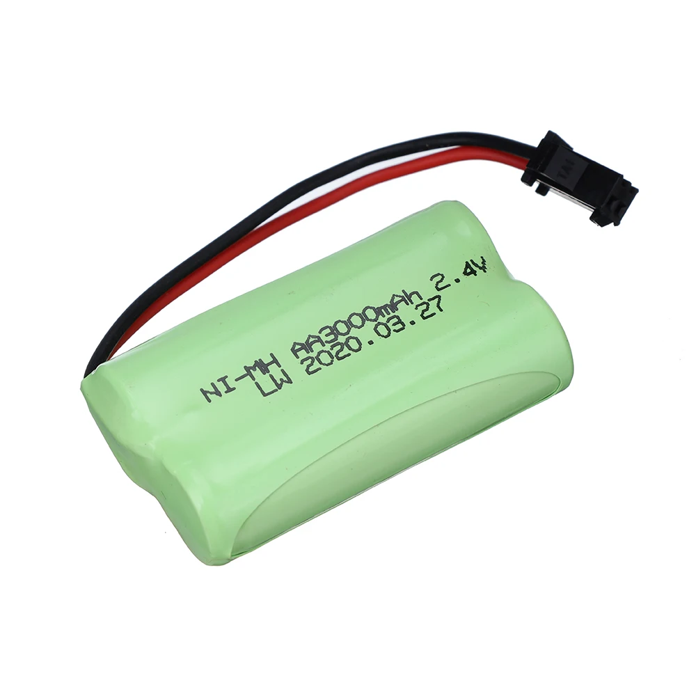 Nimh-rcカー用の充電式バッテリー,2.4v,3000mah,aa,リモコン,レーシングトラック,タンク,ロボット,ボート,銃