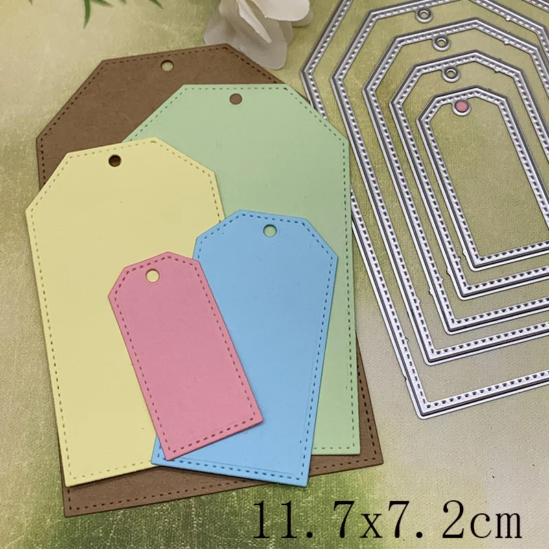 New Label tag series Metal Cutting Dies Stencils For DIY Scrapbooking Decorative Embossing Handcraft Die Cutting Template