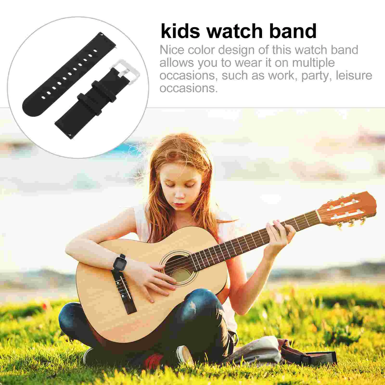 Replace Children's Strap Man Watch Bands for Men Ultra Silica Gel Fashion Watchband Durable