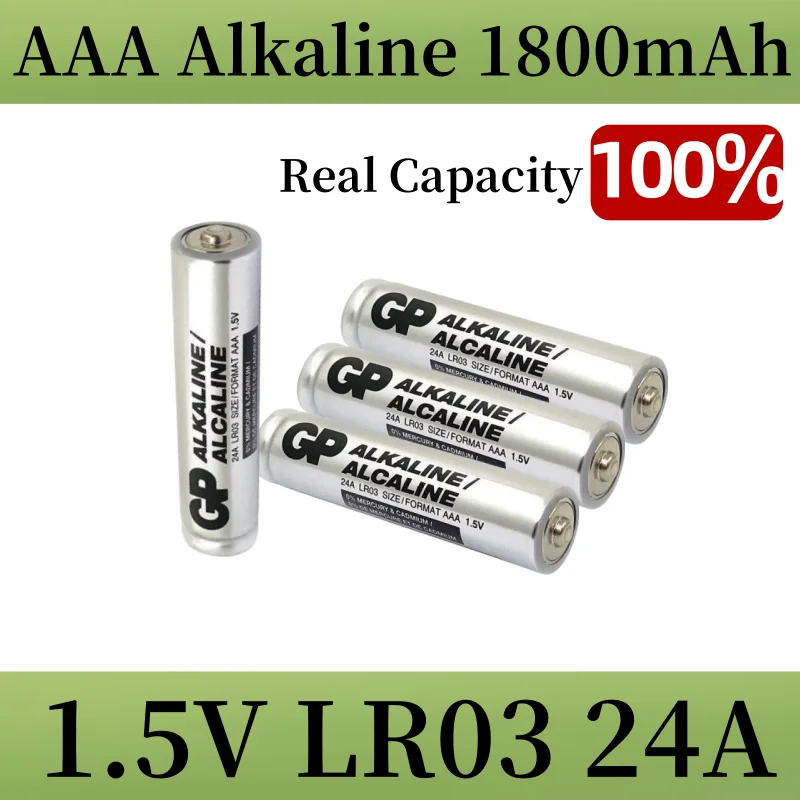 

4pcs 1.5V AAA Alkaline Battery 1800mAh LR03 24A Primary Dry Batteries for Fingerprint Lock Alarm Clock Keyboard Walkman Shaver