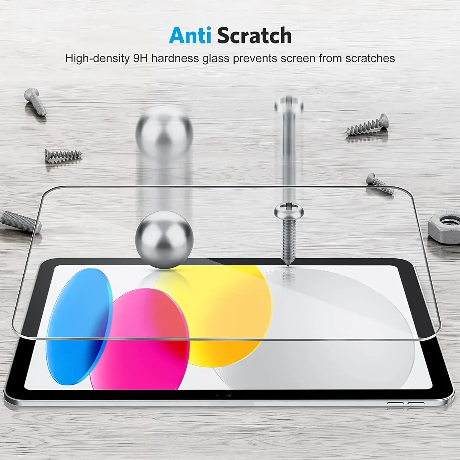 Screen Protector für iPad iPad 10th iPad Pro 2022 iPad 9,7 Air 5 2 3 4 10,9 10,5 2021 Pro 11 12,9 Mini 6 5, gehärtetem Glas Film