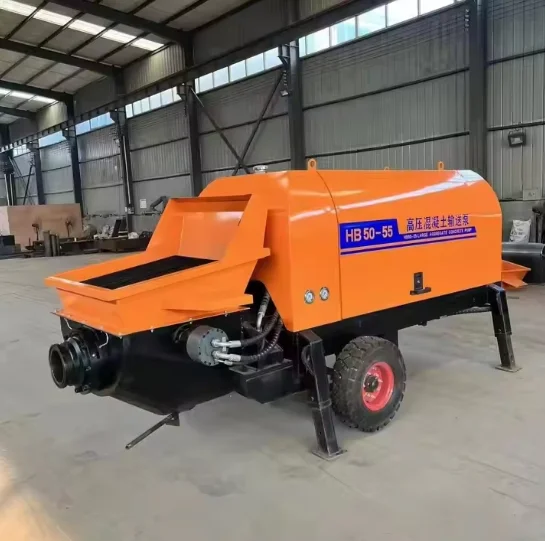 Customized Wholesale of Small Portable Trailer Mini Concrete Diesel Engine Concrete Transfer Pumps