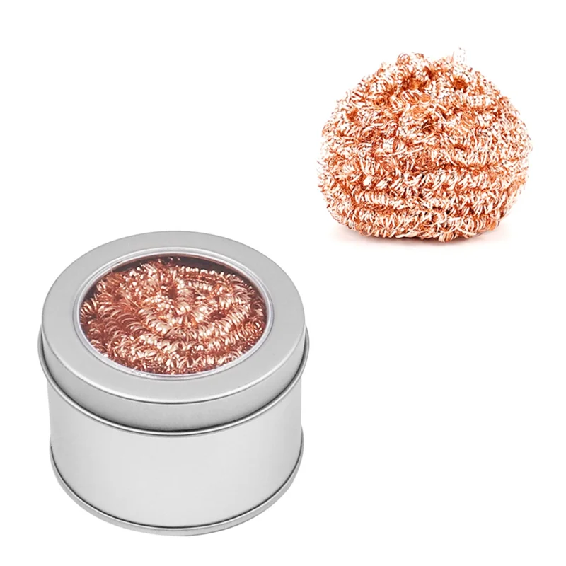 

ABGH-Soldering Iron Tip Cleaner Soldering Cleaning Ball Cleaning Nozzle Tip Copper Wire Cleaner Ball Welding Tip Cleaner