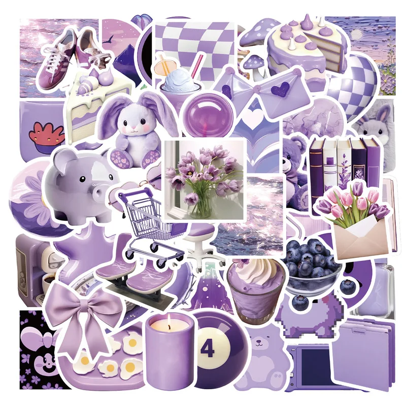 

56 шт. Instagram мечтательные фиолетовые наклейки-водостойкие граффити-наклейки «сделай сам» для чехла для телефона, ноутбука, багажа, чашки для воды, милые