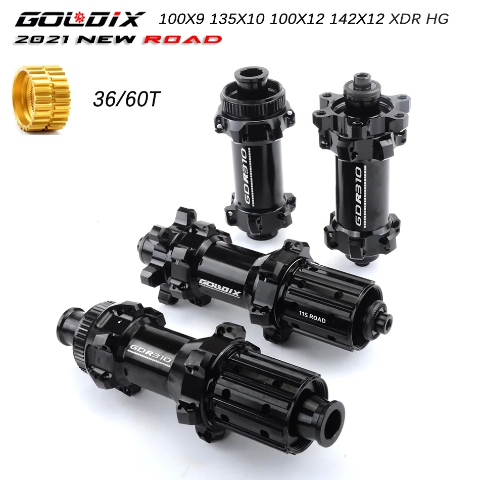 Road Bike Disc Brake Hub 24H Thru Axle Quick Release XD 142 12 100 135 Compatible Ratchet 36T 4 Sealed Bearings Hub 7075