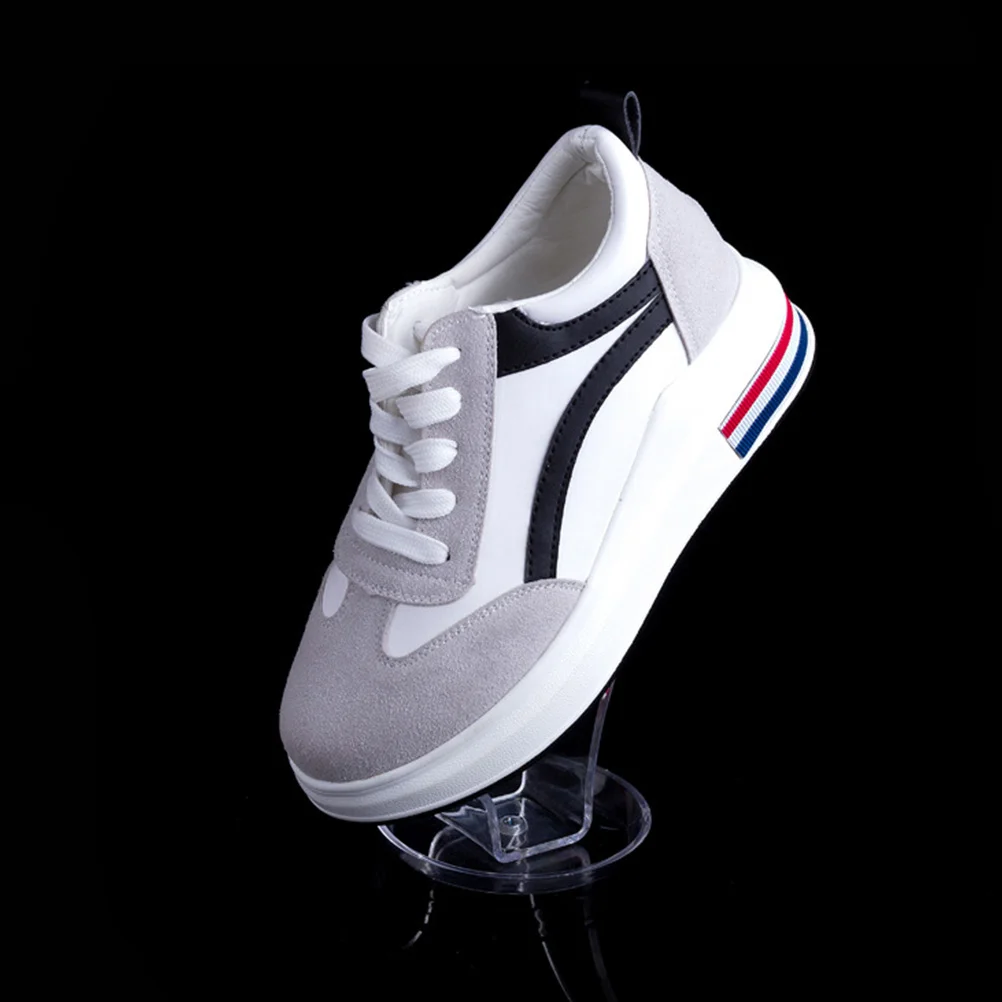 Supporto per ripiani per espositori per scarpiera da 4 pezzi per supporti per negozi in PVC Rialzi per ripiani