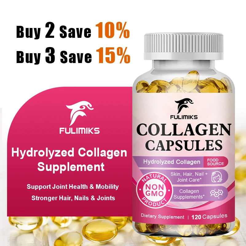 

Collagen Supplement, with Biotin & Vitamin C, Supports Skin Elasticity, Reduced Wrinkles, Joint Health, Stronger Hair & Nails
