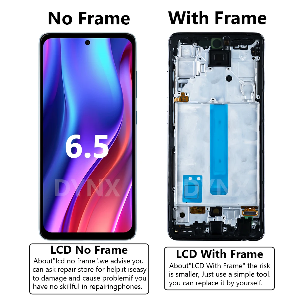 Per Samsung Galaxy A52 4G SM-A525F A525F/DS Display Touch Screen con Impronte Digitali, Per Galaxy A52 Display LCD di Ricambio