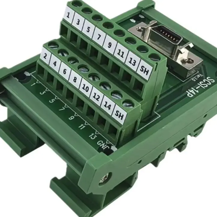SCSI Connector Terminal Block CN Slot Interface For Mitsubishi Motor Rail Mounting Wire Cable Accessory