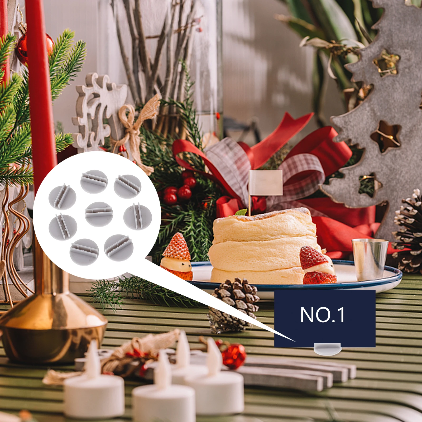 

15pcs Bases Plastic Board Accessories Sturdy Card Holder For Business Cards Desk Organizer Vertical Display Rack Reusable