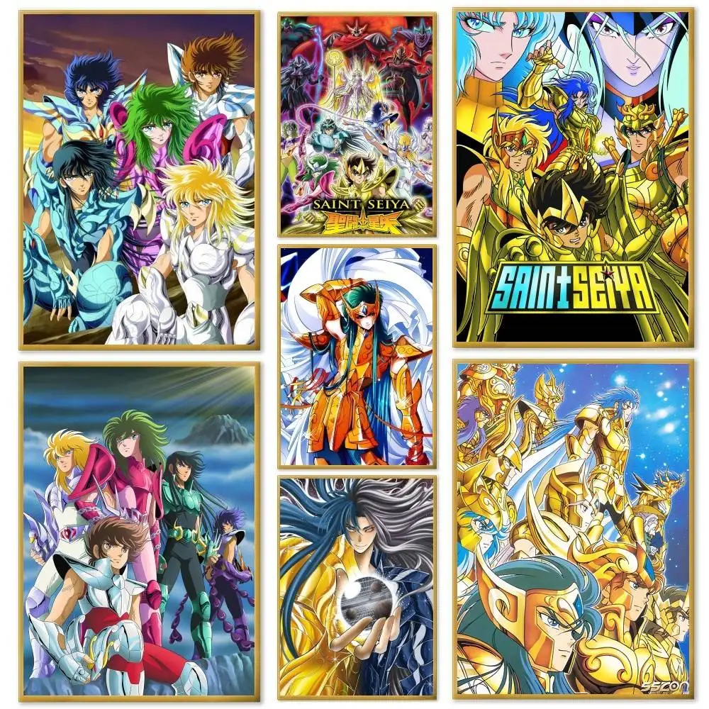 Anime S-Saint Seiya Poster And Prints Wall Art Pictures For Modern Bedroom Game Room Home Decor