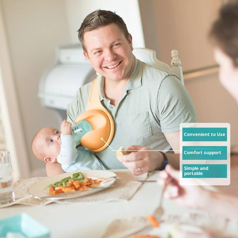 حامل تغذية زجاجات السيليكون بدون استخدام اليدين، تحرير يدك، حامل زجاجة الرضاعة من السيليكون، رف تخزين، منظمة منزلية