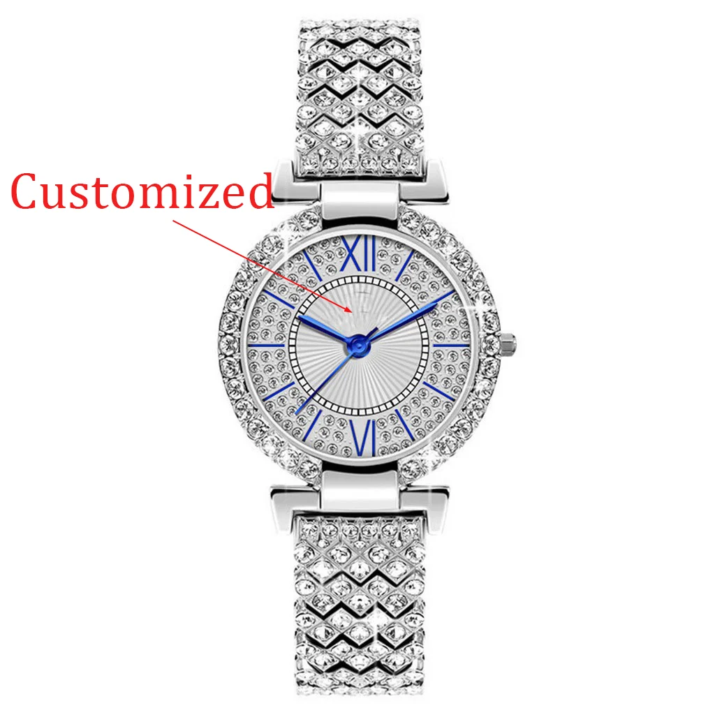 Модные полностью автоматические кварцевые женские часы, водонепроницаемые, дизайн звездного неба, настраиваемые новые часы для женщин