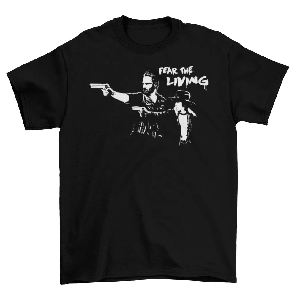 Ходячие мертвецы страх живая футболка унисекс хлопковые взрослые AMC ТВ размеры Новый Аниме Костюм Y2K Топ Лето