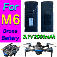 Original M6 Drone Battery 3.7V 2000mAh Battery For M6 5G WIFI Camera Drone Spare Lipo Battery Accessories Parts