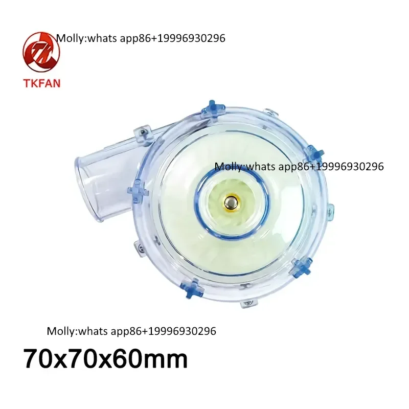 24V Tekanan Tinggi 7.8Kpa Brushless DC Micro Blower 36000rpm Tahan Air Blower Sentrifugal Rendah Kebisingan untuk Sistem Vakum