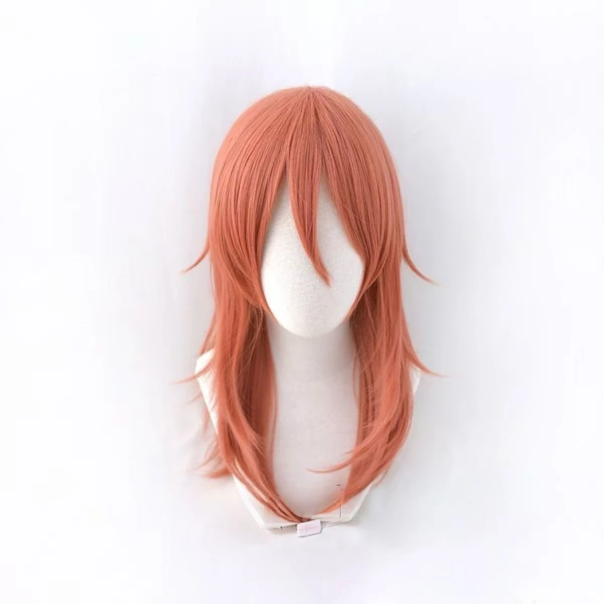 

Аниме бензопила человек парик для косплея ангел дьявол темный 50 см оранжевый синтетические парики термостойкие парики с сетчатой подкладкой в виде розы