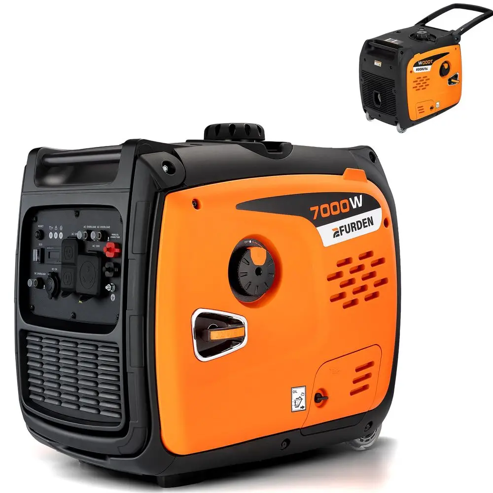 7000W Gas Inverter Generator, Portable Generator Quiet, Eco Mode