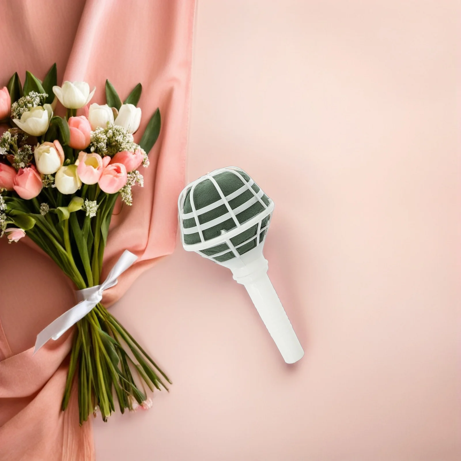 

18pcs Fresh Flower Mud Bouquet Holder Lightweight Floral Stand For Wedding Diy Arrangement Easy Assembly Green Foam