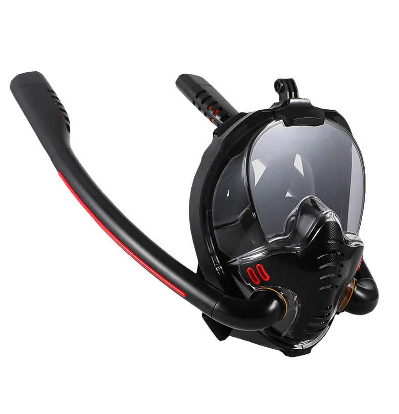 

Double Snorkel Full Face Mask, Leak Proof Diving Mask - For Scuba Diving, Snorkeling,Swimming, buceo 스노클링 마스크 다이빙