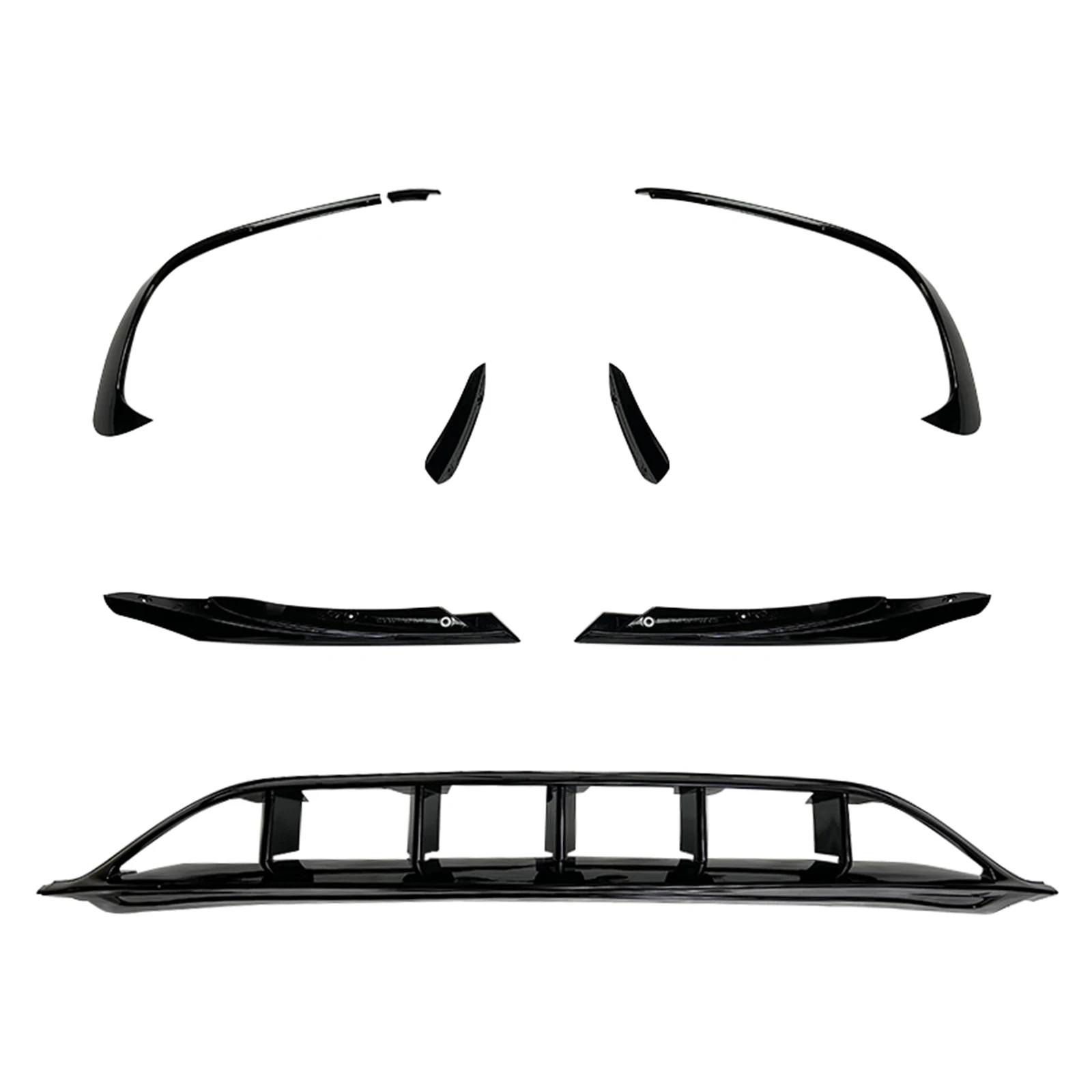 Front Spoiler Lip Hood Cover Splitter Lamp Trim Bezel Canard For Mercedes Benz A Class W176 A250 A45 AMG 2016-2018 Sport