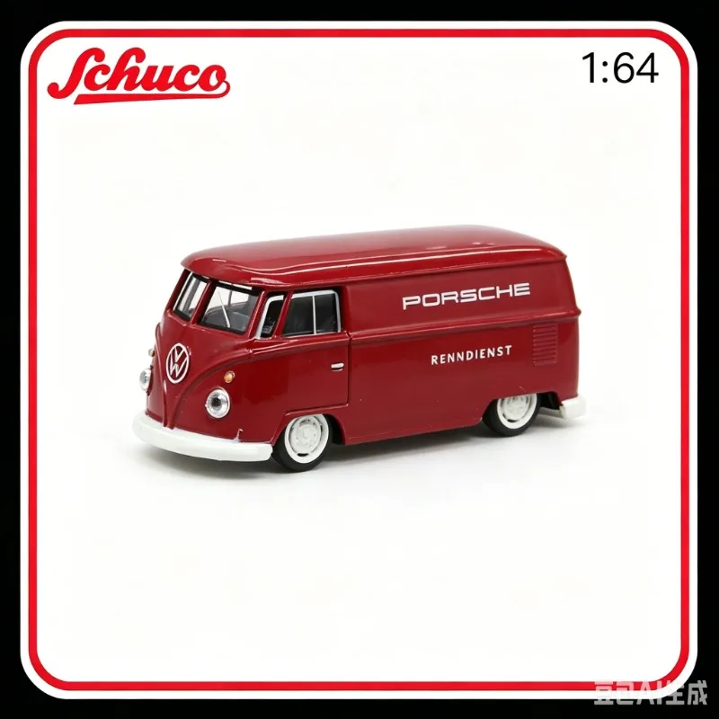 Schuco 1:64 veículo off-road de baixa altura, RV T1, adequado para colecionadores de modelos de carros Volkswagen VW em liga metálica, presentes masculinos.