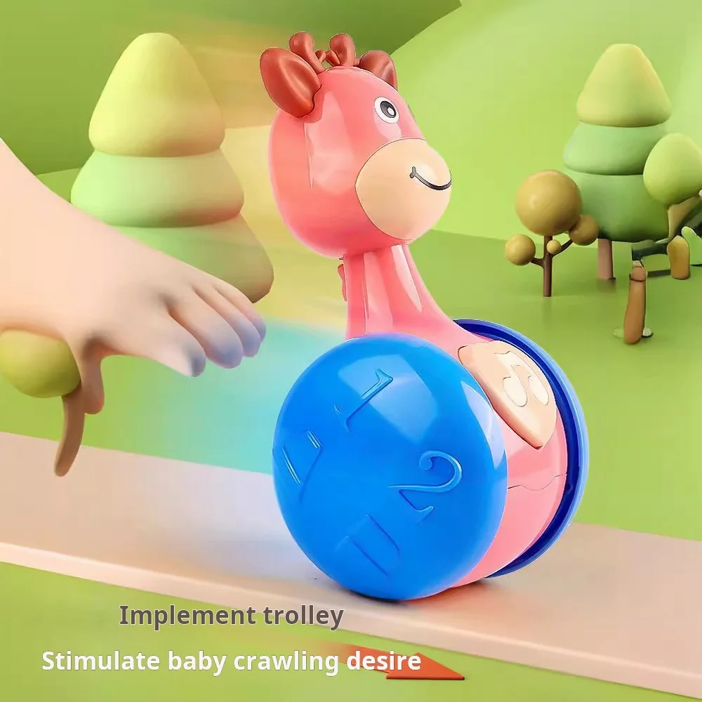 子鹿スライドタンブラースイングおもちゃ恐竜ガラガラ赤ちゃん教育早期教育ギフトおもちゃ