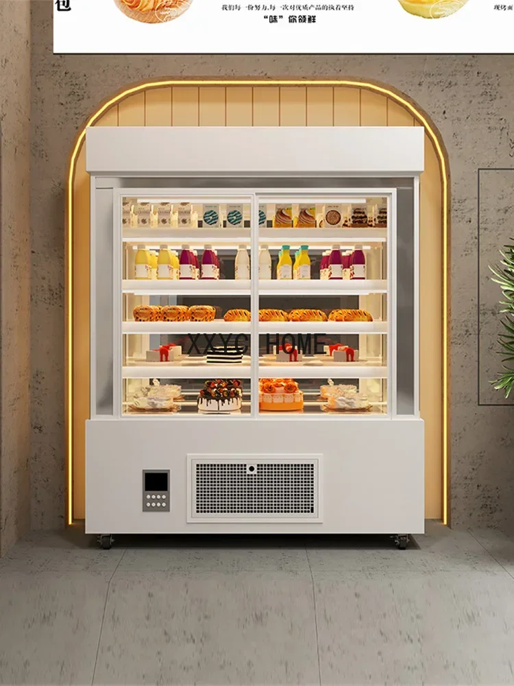 Cake cabinet Vertical west point cabinet Dessert crisper Fruit freezer Beverage glass Refrigerated display cabinet