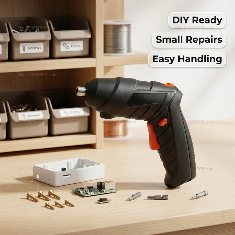47Pcs Rechargeable Electric Screwdriver Set 3.6V Cordless Lithium Power Tools Kit Foldable for Home DIY Repairs Furniture Electr view 5