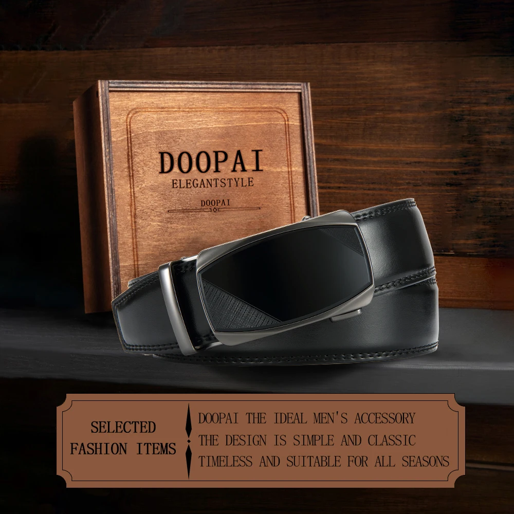 Men Belt Genuine Leather High Quality Buckle Jeans Cowskin Casual Belts Business Cowboy Male Automatic Buckle Belt for Women