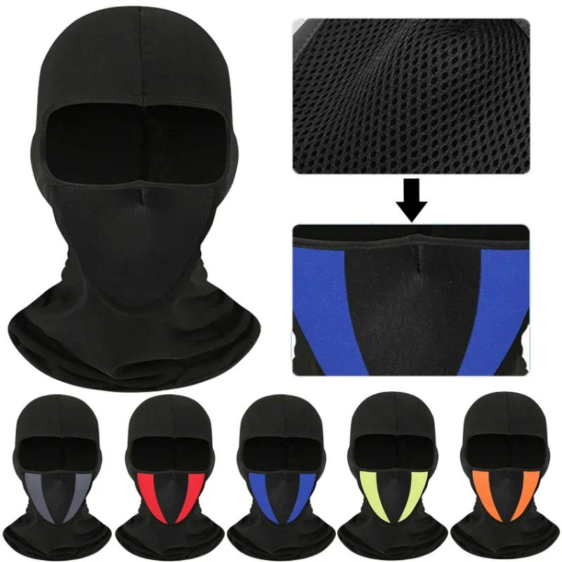 New Upgrade Ice Silk Motorcycle Cycling Balaclava Mask Cover Windproof Headscarf Sunscreen Hood Caps Motocycle Balaclava Mask