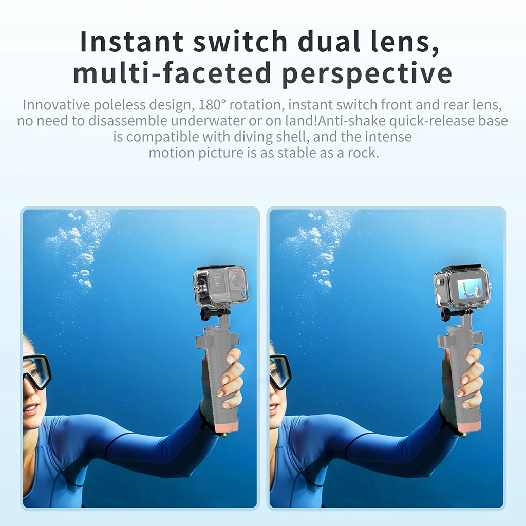 45M Unterwasser Dive Fall Wasserdichte Gehäuse für Insta360 Ace Pro 2 Schutzhülle Shell Für Insta 360 Ace Pro2 Action kamera – Detail 4