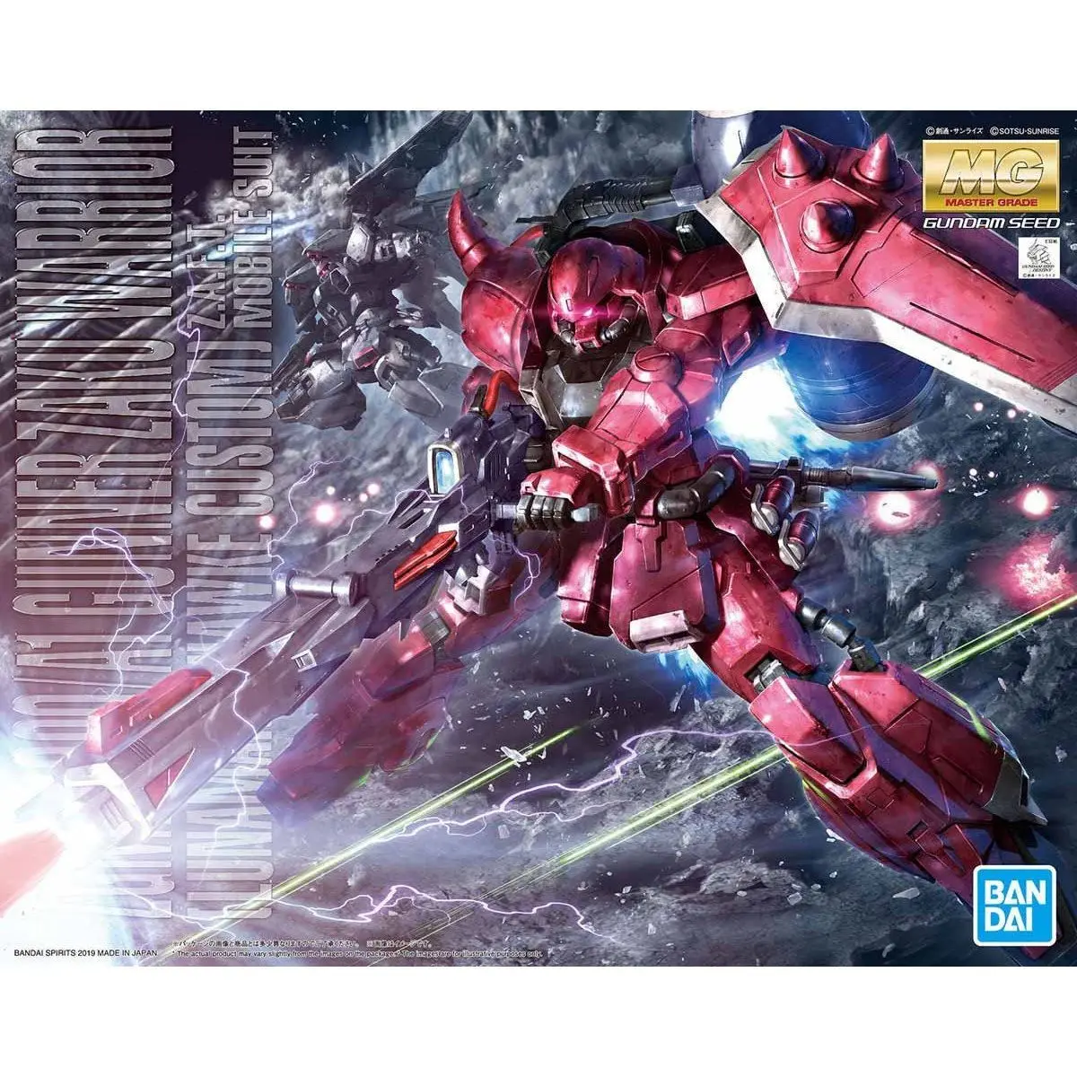 

Bandai MG 1/100 Gundam SEED Bombardment Type Zaku Warrior Lunamaria Plastic Model Cool Gift Mecha Warrior Figure Educational Toy