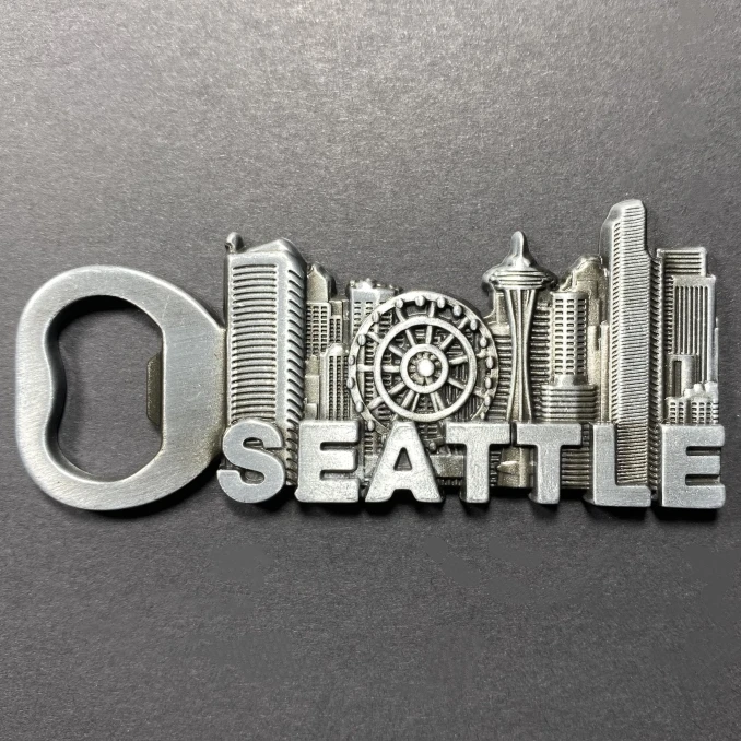 

Seattle, Washington, USA Fridge Magnets Tourist Souvenir Refrigerator Stickers Commemorative Home Decoration