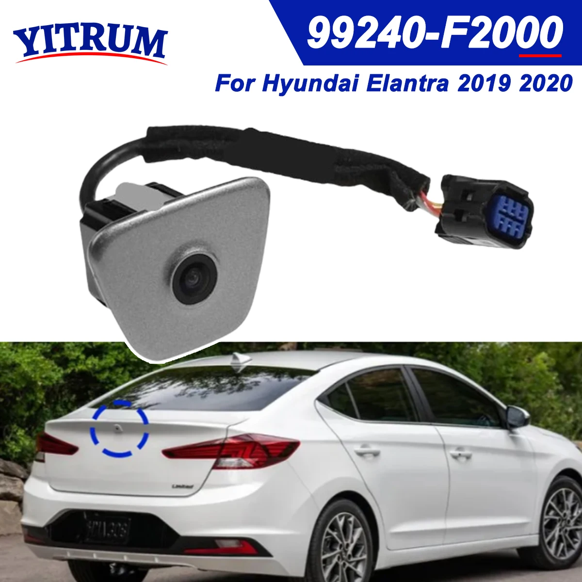 

99240-F2000 For Hyundai Elantra 2019 2020 Rear View Camera Parking Aid Backup Camera 99240F2000 99240F2000UYS
