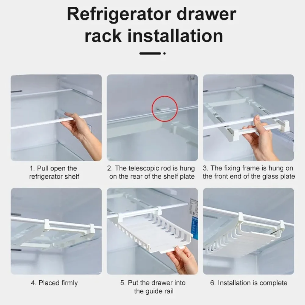 Storage Tools Food Bag Organizer Kitchen accessories Refrigerato Preservation Refrigerator Keep Fresh Rack Space Saving