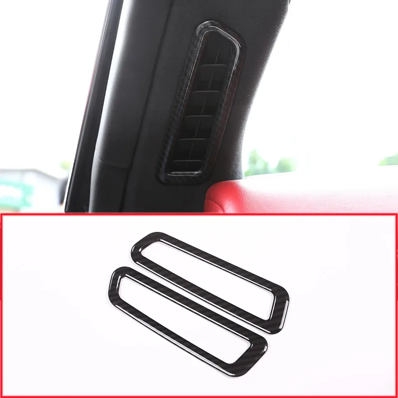 

Carbon Fiber ABS Chrome A Pillar Air Conditioning Outlet Frame Trim For Maserati Lavante 2016 2017 2pcs