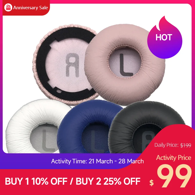 1 Pair Replacement foam Ear Pads pillow Cushion Cover for JBL tune600 btnc TUNE 600 BT NC T600 Headphone Headset EarPads