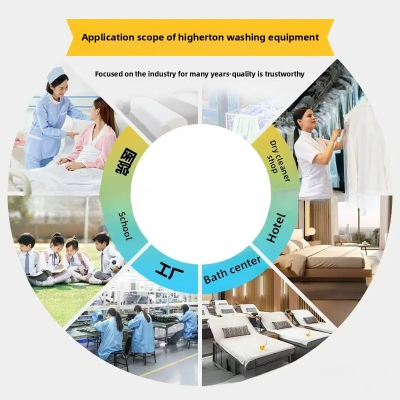 Industria de secadora de tambor automática de gran capacidad de 100 kg