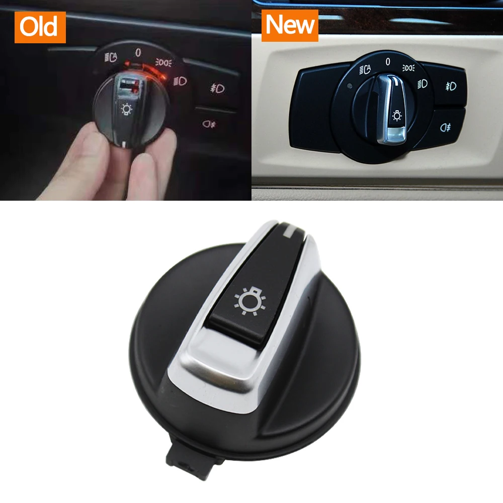 Pop Car Headlamp Front Head Light Switch Rotation Button Cover For BMW E87 E88 E82 E90 E91 E92 E93 E84 61316932794